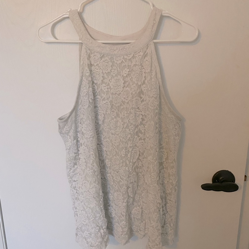 Torrid white sleeveless tank. Size 00
